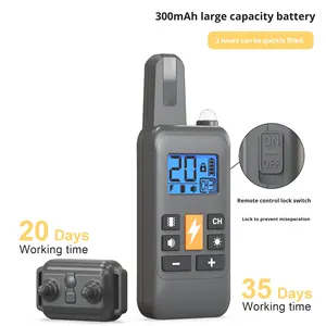 Nouveau <span class=keywords><strong>collier</strong></span> de Vibration de choc électrique 800m télécommande étanche fournitures pour animaux de compagnie dispositif Anti-aboiement dispositif de formation de <span class=keywords><strong>chien</strong></span> en plastique - Product Image 5