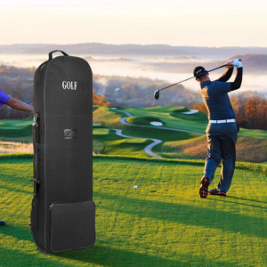 Sacs <span class=keywords><strong>de</strong></span> <span class=keywords><strong>golf</strong></span> en nylon 600D pratiques et durables, sacs <span class=keywords><strong>de</strong></span> voyage souples pliables avec grande capacité, roues d'avion - Product Image 5