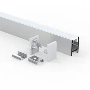 1 pollice canale in alluminio Suppliers-Profilo in alluminio profilo scanalato strisce led in alluminio