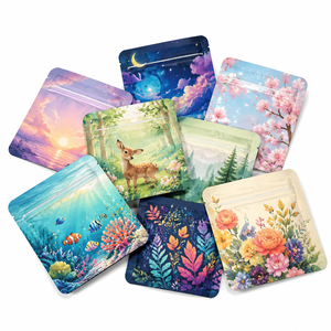 Custom 3.5g 7g Hologram <b>Packaging</b> <b>Bags</b> Stand up Pouch Zipper Child Resistance Mylar <b>Bags</b> for 3.5 Grams Flower Package Wholesale - Product Image 1
