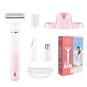 VGR V-625 IPX5 Women Epilator Electric Lady Shaver Grooming Kit Callus Removal for Face Body Groin Trimmer Bikini Hair Removal - Product Image 2