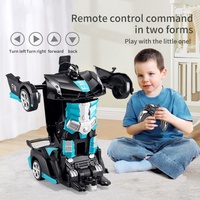 Coche de Juguete Transformable Innovador con Diseño 1:18, Robot Auto a Control Remoto, Batería Recargable por Cable USB, Alcance de 30m para Niños