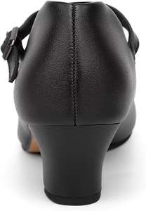 Chaussures de danse latine Dynadans pour femmes avec sangle de cheville et talon de 1,5 pouces - Product Image 2