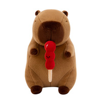 Peluche Capybara Bingtanghulu Tendance, Douce et Mignonne, Jouet en Peluche de Dessin Animé pour Enfants, Cadeau de Festival, Vente en Gros