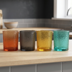 Custom Decoration New Style Lower Price Fashion Design Luxury Style 7oz Glass Candle Holder for Household Decoration - Product Image 2