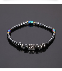 Perte de poids aimant bracelets de cheville pour femmes hommes hibou animaux pierre thérapie magnétique Bracelets cheville soulagement de la douleur santé bijoux - Product Image 6