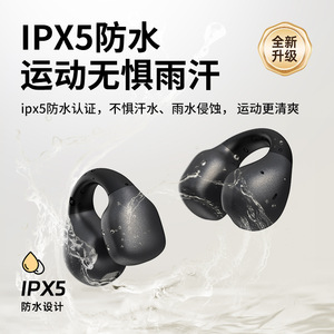 TS09A Ear Clip <b>Bluetooth</b> Earphones IPX5 Waterproof Touch Control Sports Wireless Headphones With Type C Charging - Product Image 5