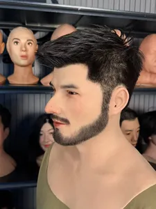 Máscara de Silicona Realista con Barba, Máscara Facial Masculina de Cabeza Completa para Halloween, Cosplay y Teatro - Product Image 2