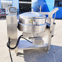Usine directe 200/400/600L chauffage au gaz bouilloire chemisée avec agitateur Machine de cuisson des aliments