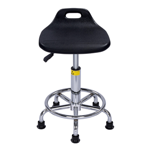 Sgabello e Sedia da Officina Regolabile in Altezza con Ruote, Poggiapiedi e Rotazione per Lavoro Industriale - Product Image 1