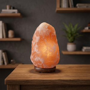 Lámpara de Sal Rosa del Himalaya 100% Pura, Tallada a Mano, Sal Natural Demaro, Impermeable, Decoración para Bodas y Festividades, Regalo - Product Image 1