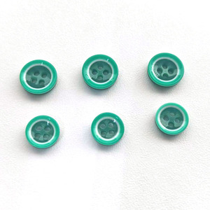 Mới nhất cao cấp đính cườm nhiều lớp Melange mặt nhựa Áo sơ mi nút 4 lỗ - Product Image 6