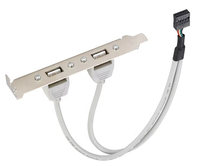 PLAQUE ARRIÈRE USB AF AVEC PC BORAD et 2 CÂBLES