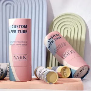 Cylinder Cardboard Paper Tube Container Skincare Perfume Kraft Paper TubePackaging