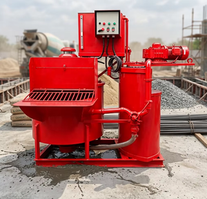 Système d'alimentation en coulis pour tunnels de chantier à grande échelle, pompe à moteur pour bétonnière à double barre, haute efficacité, eau automatique - Product Image 3