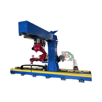 Línea de Robot de soldadura automática para estructuras de acero 600/800/1000/1250/1500/1800mm Perfil de haz H con componentes de rodamiento de núcleo
