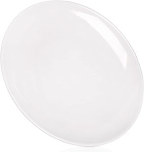 Rắn màu trắng tùy chỉnh melamine Bộ đồ ăn bán buôn đồng bằng Vòng 10 inch melamine tấm cho nhà hàng - Product Image 1