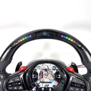 Volante in Fibra di Carbonio LED per <span class=keywords><strong>BMW</strong></span> G02 G05 G06 G09 <span class=keywords><strong>G11</strong></span> G12 G15 G20 G22 G28 G29 G30 G38 G80 G82 F40 F90 - Product Image 6