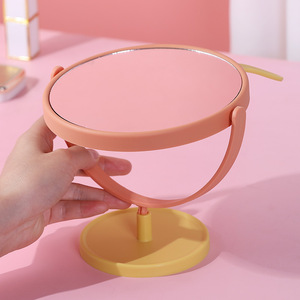 Desk Mirror Cute Rotatable Desktop Mirror Bedroom Tabletop Vanity Small Makeup Mirror for Home - Product Image 4