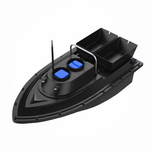 Bateau de pêche télécommandé D11 Rc 54x27x21cm, double moteur, retour à une touche, alimenté par batterie, noir, bateau de pêche en plein air - Product Image 1