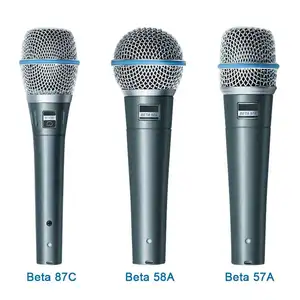 Beta58 Beta 58A Top Quality Supercardioid Dynamic Vocal Wired Microphone Black Handheld Microphone Karaoke Stage Performance