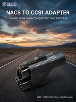 Adaptateur de charge rapide DC pour véhicules électriques 500A NACS vers CCS1 avec protection IP66/IP67
