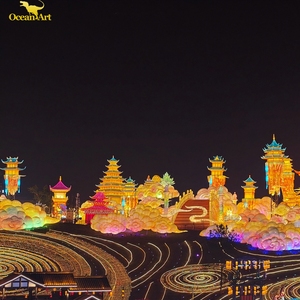 Farol Gigante de Seda LED Impermeable para Exteriores, Ideal para Parques, Diwali y Acción de Gracias, en Oferta en Zigong - Product Image 2