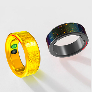 Cincin pelacak kesehatan kebugaran pintar, cincin pasangan dengan kontrol aplikasi HRV tahan air - Product Image 3