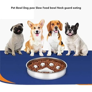 Grosir Pabrik mangkuk anjing pengumpan lambat baja tahan karat mangkuk pengumpan lambat makanan dan air - Product Image 6
