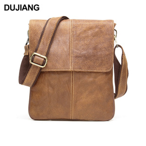 Sac bandoulière pour homme Dujiang en cuir véritable, style vertical, durable, pour un usage quotidien - Product Image 2