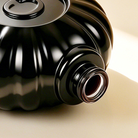 Flacon de parfum rond blanc et noir 100 ml avec bouchon doré, flacon vide de luxe pour parfum de niche, flacons scellés avec pompe personnalisés OEM