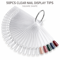 Présentoir professionnel double face pour échantillons de vernis à ongles, avec embouts de test à dégagement rapide et nettoyage facile, kit d'entraînement pour manucure