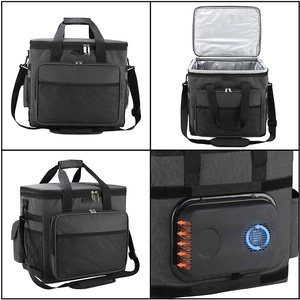 Réfrigérateur de refroidisseur de voiture Portable 12V pour voyages en voiture grande capacité refroidisseur de vin électronique thermique sac enfichable imprimé pour voyage - Product Image 4