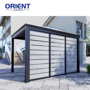 Pérgola eléctrica de aluminio para solárium de aluminio para exteriores con pantalla, valla de aluminio de privacidad <span class=keywords><strong>Horizontal</strong></span> - Product Image 5