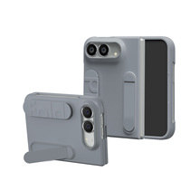 Étui de téléphone pliable avec verre trempé, sangle élastique pour poignet, béquille, protection intégrale antichoc pour iPhone Duo, élégant