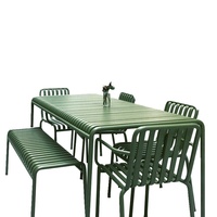 Ensemble de mobilier de jardin pour repas en plein air, barbecue et salon de thé, chaises et tables de loisirs chics, ensemble de mobilier de cour