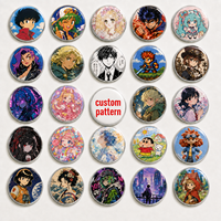 Badge promotionnel personnalisé en métal JOJO, motif dessin animé, estampage UV, avec épingle de sécurité, vente en gros directe usine