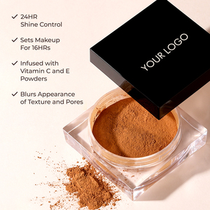 Polvo suelto a prueba de agua, maquillaje Mineral, polvo de ajuste suelto, polvo suelto cuadrado de plátano - Product Image 2