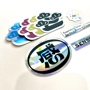 Custom Logo Die Cut Adhesive PVC Vinyl Hologram Sticker Waterproof Self-Holographic Stylish Packaging Labels Customizable - Product Image 4