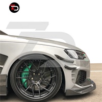 Kit carrosserie large ZD style tendance avec séparateur avant, diffuseur arrière, jupes latérales et extensions d'ailes pour Audi A4l S4 RS4 Avant B9