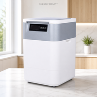 Composteur de cuisine électrique en acier inoxydable 5 kg, technologie silencieuse à faible consommation d'énergie pour usage domestique et commercial