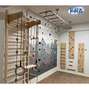 Mur d'escalade pour enfants à l'intérieur, fabrication directe, structure d'escalade personnalisée à faire soi-même pour l'entraînement à domicile - Product Image 1