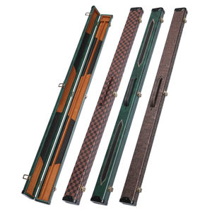 Snooker PU étui à queue en cuir 1 pièce avec 2 fentes pour cartes 3/4 boîte à tige pour étui à queue unique - Product Image 1