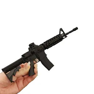 Adornos de metal Pistolas de juguete realistas Recursos de enseñanza Modelo de pistola de juguete de metal Mini Pistola de montaje Modelo Desmontaje AR15 M4A1Carbine