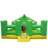 Équitation de taureau mécanique gonflable pour des enfants et des adultes, jeu gonflable de défi populaire