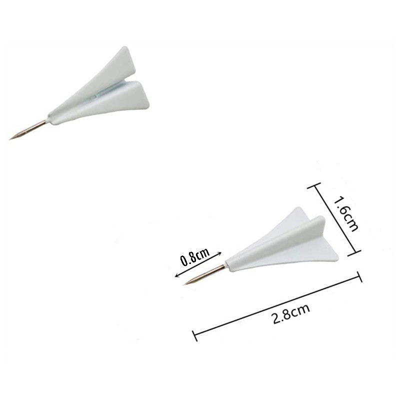 Creative metal airplane thumbtack cork photo wall felt decoration map pushpin