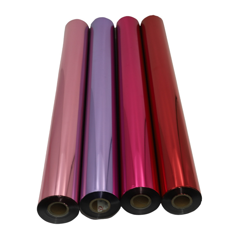 Matte Gold & Silver Holographic Foil Heat Transfer Roll PET Material for Fabric Paper Leather Garment Plate & Packaging Printing