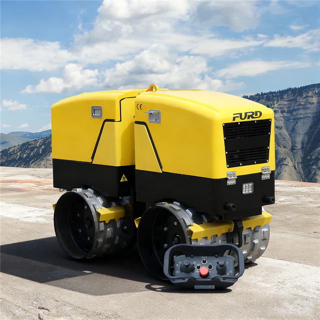 FURD Remote Controlled Articulated Trench Roller Padfoot Trench Compactor