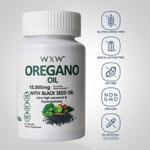 Kapsul Minyak <span class=keywords><strong>Oregano</strong></span> WXW Stock Natural Supplement Vegan, Kapsul <span class=keywords><strong>Oregano</strong></span>, Kapsul Minyak <span class=keywords><strong>Oregano</strong></span> dengan Minyak Habbatussauda - Product Image 3