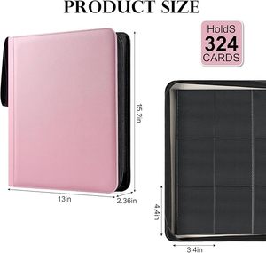 Nouvel Album de Rangement pour Cartes en Cuir PU, Personnalisé, de Style Premium, avec 9 Poches à Fermeture Éclair, pour Collection de Cartes de Jeu à Domicile - Product Image 5